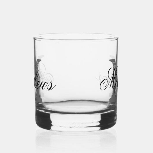 Aangepaste monogram whisky glas cadeau (Rechts)