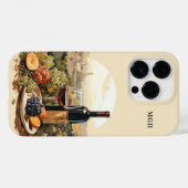 Aangepaste Monogram Wijnliefhebber Case-Mate iPhone Case (Achterkant (horizontaal))