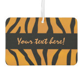 Aangepaste monogram Wilde Ding Tiger Stripes Luchtverfrisser (Achterkant)