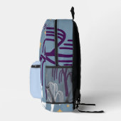 Aangepaste Monogram Willow Tree Patroon Rugzak (Rechts)