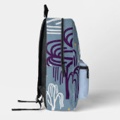 Aangepaste Monogram Willow Tree Patroon Rugzak (Links)