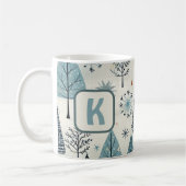 Aangepaste Monogram Winter komt eraan Koffiemok (Links)