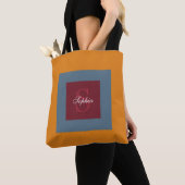 Aangepaste monogram Winter Tote Bag (Dichtbij)