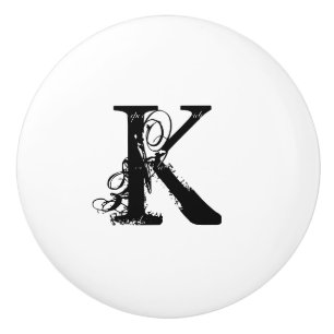Aangepaste  monogram witte keramische knoppen