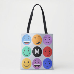 Aangepaste monogram zakken tote bag