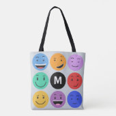 Aangepaste monogram zakken tote bag (Achterkant)