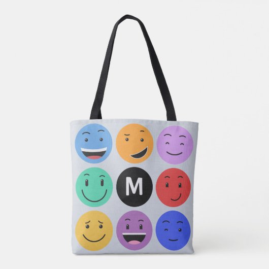 Aangepaste monogram zakken tote bag (Achterkant)