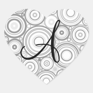 Aangepaste monogram zegelmonogram sticker