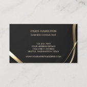Aangepaste monogram zwart-wit & Gold Professional Visitekaartje