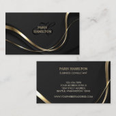 Aangepaste monogram zwart-wit & Gold Professional Visitekaartje