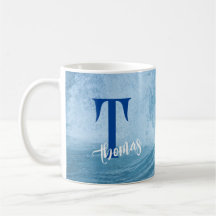 aangepaste MONOGRAMED OCEAN WAVE SURF NAAM