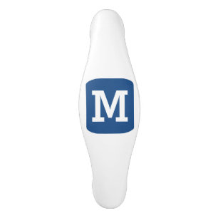 Aangepaste monogramletter Uw initiële ontwerperskl Keramische Kastgreep
