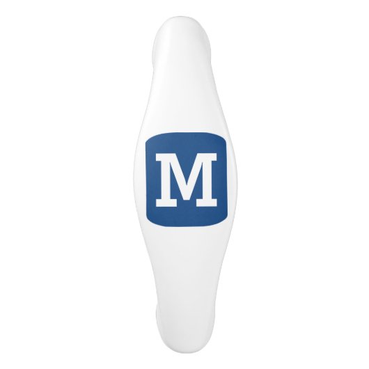 Aangepaste monogramletter Uw initiële ontwerperskl Keramische Kastgreep (Voorkant)