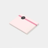 Aangepaste monogrammaticale Post-it® notes (Schuin)
