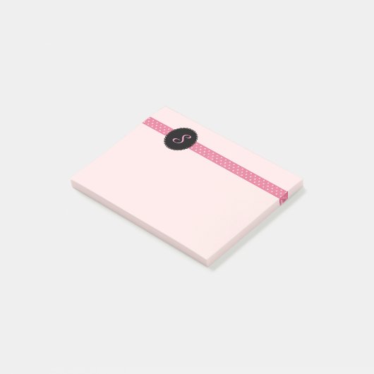 Aangepaste monogrammaticale Post-it® notes (Schuin)