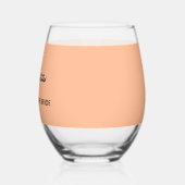 Aangepaste Monogrammed Bruiloft Moeder van de Brui Wijnglas Zonder Voet (Links)