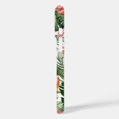 Aangepaste Monogrammed Chic Tropical Pattern Green Case-Mate iPhone Case (Achterkant / Links)