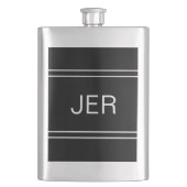 Aangepaste monogrammed Initialen Drink Klassieke B Flacon (Voorkant)