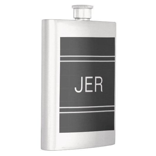 Aangepaste monogrammed Initialen Drink Klassieke B Flacon (Rechts)