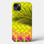 Aangepaste Monogrammed iPhone 13 Hoesje – Geel (Achterkant)