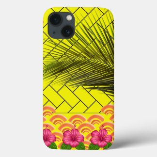 Aangepaste Monogrammed iPhone 13 Hoesje – Geel