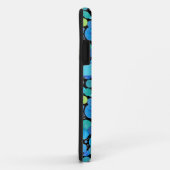 Aangepaste monogrammed iPhone 5 Hoesje Quirky Blue (Achterkant/rechts)