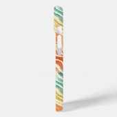Aangepaste Monogrammed Kleurrijke Waterverf Patroo Case-Mate iPhone Case (Achterkant / Links)