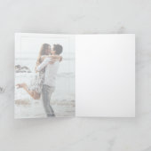 Aangepaste monogrammed Love Heart Arrows 2023 Kaart (Binnen)