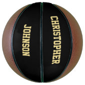 Aangepaste monogrammed Player Team Club School Naa Basketbal (Verticaal)