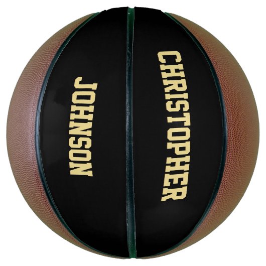 Aangepaste monogrammed Player Team Club School Naa Basketbal (Verticaal)