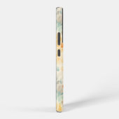 Aangepaste monogrammed waterverf blauw groen geel samsung galaxy hoesje (Rechterkant)