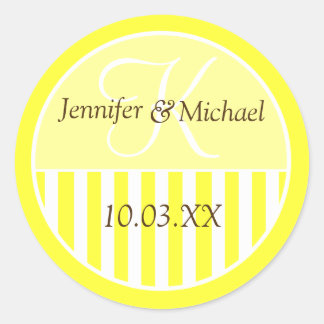 Aangepaste monogrammed Wedding Favor Labels