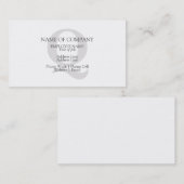 Aangepaste monogrammen - Aangepaste Sjabloon voor Visitekaartje (Voorkant / Achterkant)