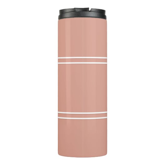 Aangepaste monogrammen Initialen Drinkware Girly P Thermosbeker (Achterkant)