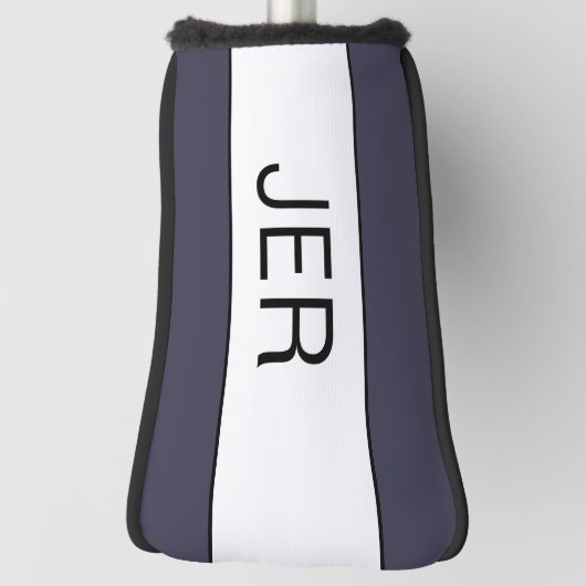 Aangepaste monogrammen Initialen Modern Pro Sport  Golfheadcover (Draai 90)