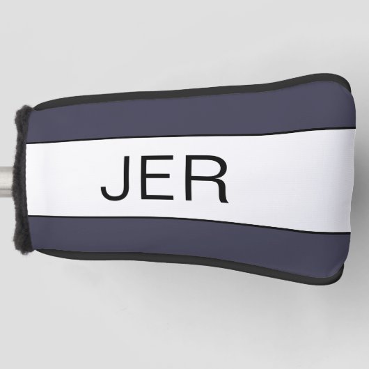 Aangepaste monogrammen Initialen Modern Pro Sport  Golfheadcover (Voorkant)