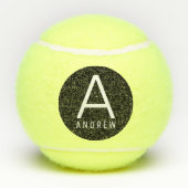 Aangepaste monogrammen Modern Design Custom Tennisballen (Achterkant)