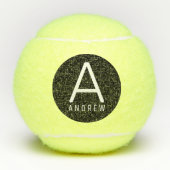 Aangepaste monogrammen Modern Design Custom Tennisballen (Voorkant)