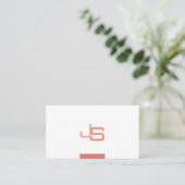 Aangepaste monogrammen Moderne Elegant Sjabloon Visitekaartje (Staand voorkant)