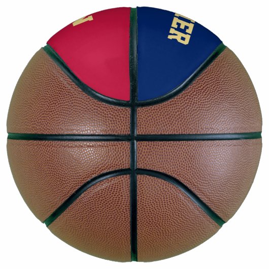 Aangepaste monogrammen Team Club School Player Naa Basketbal (Rechts)