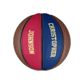 Aangepaste monogrammen Team Club School Player Naa Basketbal (Verticaal)