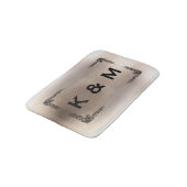 Aangepaste monogrammen wervelkolom badmat (Gekanteld)