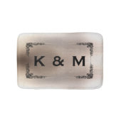 Aangepaste monogrammen wervelkolom badmat (Voorkant)