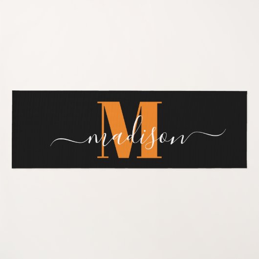 Aangepaste monogramnaam yogamat (Voorkant (horizontaal))