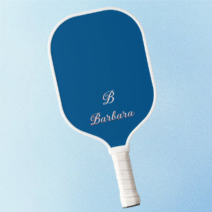 Aangepaste monogramscriptnaam pickleball paddle