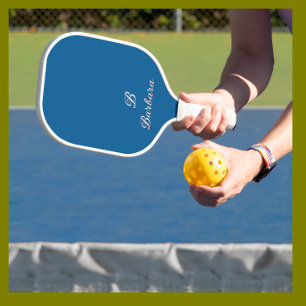 Aangepaste monogramscriptnaam pickleball paddle
