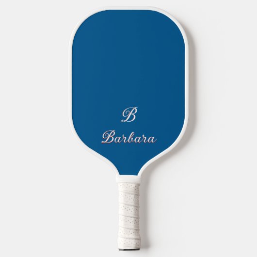 Aangepaste monogramscriptnaam pickleball paddle (Voorkant)