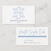 Aangepaste monokaarten niet bewerkt visitekaartje (Voorkant / Achterkant)