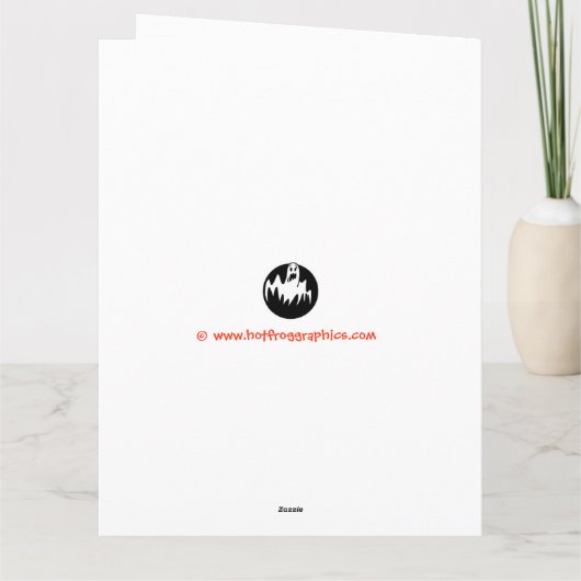 Aangepaste Monster Halloween Party uitnodiging - P (Achterkant)