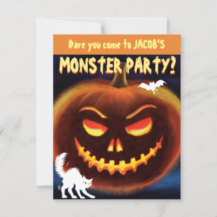 Aangepaste Monster Halloween Party uitnodiging - P
